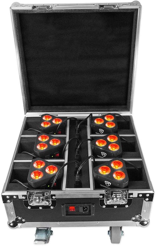 54w RGBWA+UV Rechargeable Battery Wireless DMX Par Light K704317