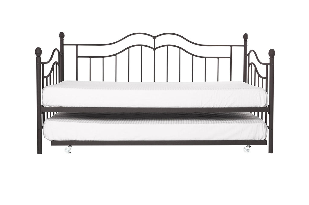 Bronze Metal Daybed And Trundle, Twin/Twin Size Frame C376