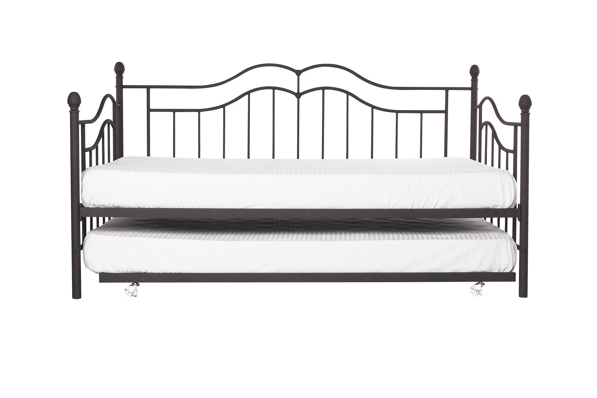Bronze Metal Daybed And Trundle, Twin/Twin Size Frame C376