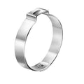 Zinc-Plated Steel Hose Clamp with Mechanical Interlock, One Ear, 7 mm Band Width, Clamp ID Range 30.0 mm N677272