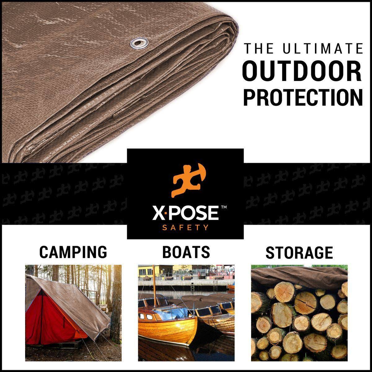 Brown Poly Tarps 20 x 40 - Case of 2 S361789