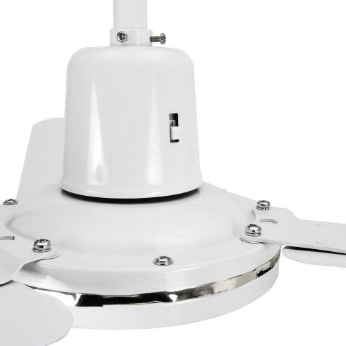Industrial Ceiling Fan White 60 inch with 4 Speed Controller I718