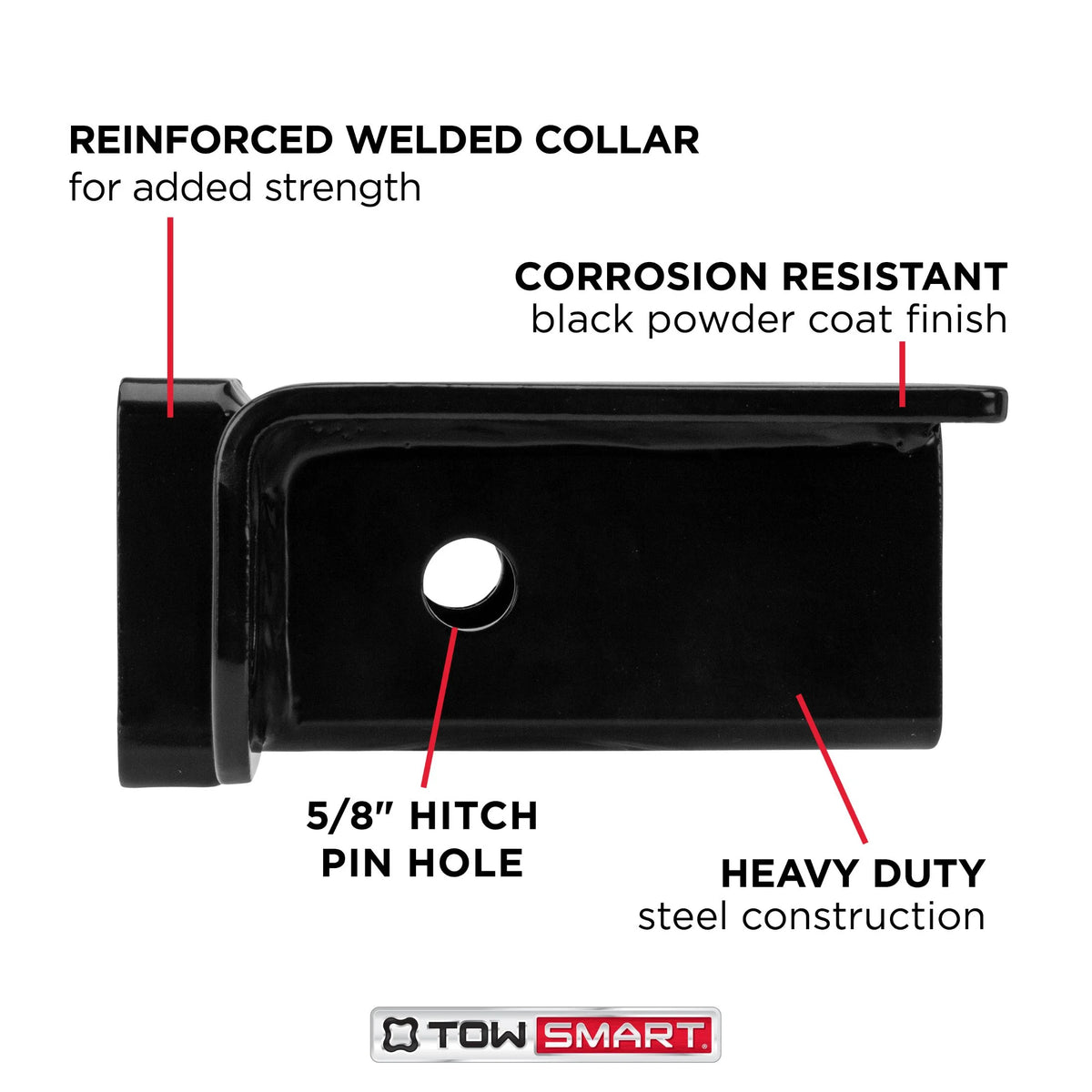 Black Class II Step Bumper Receiver Hitch G51865