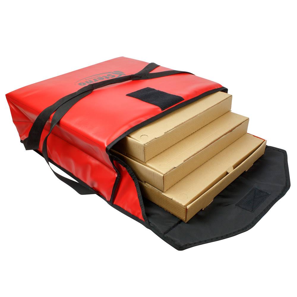 Red Insulated Vinyl Pizza Carrier G326