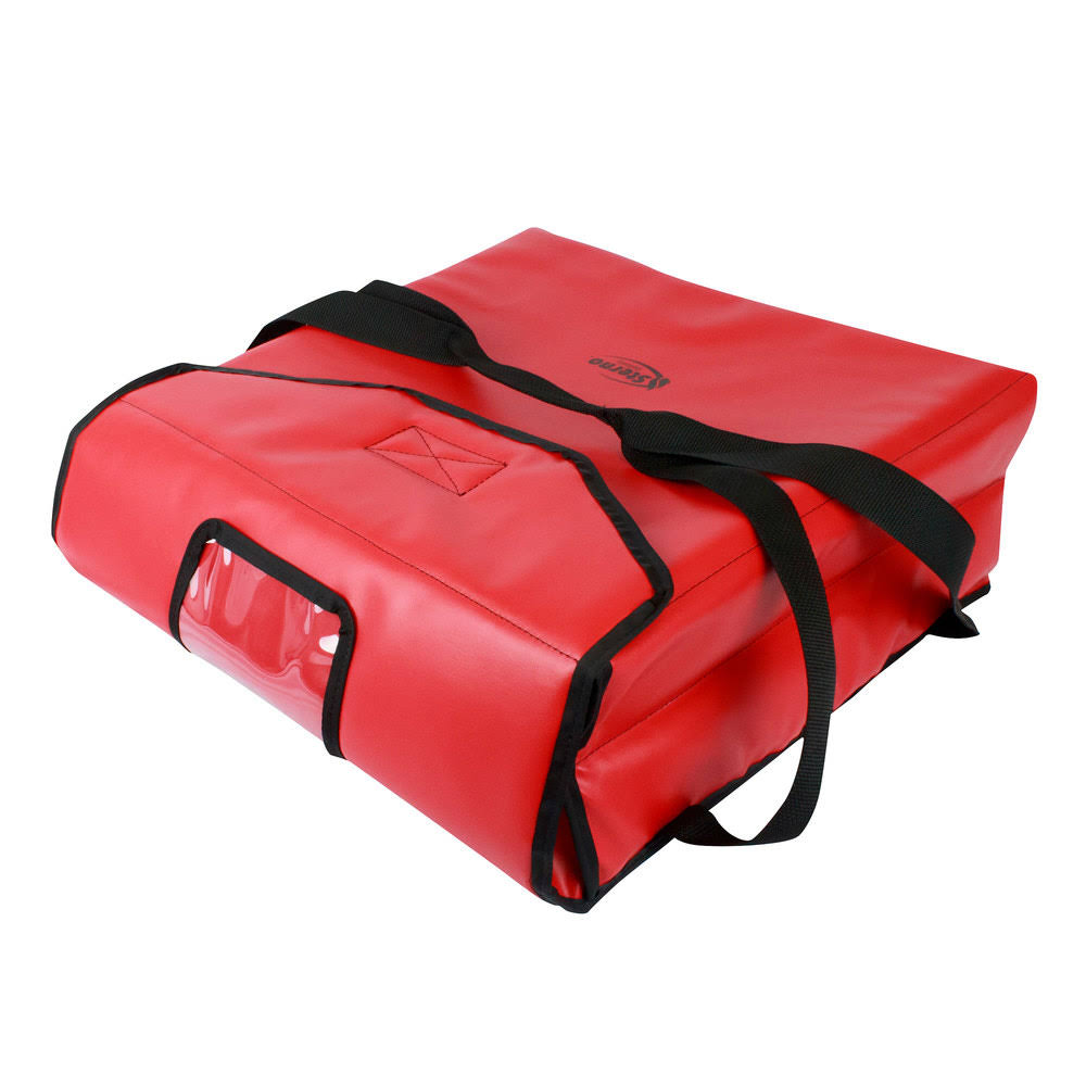 Red Insulated Vinyl Pizza Carrier G326