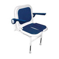 Blue U-Shaped Seat with Back and Arms K78365