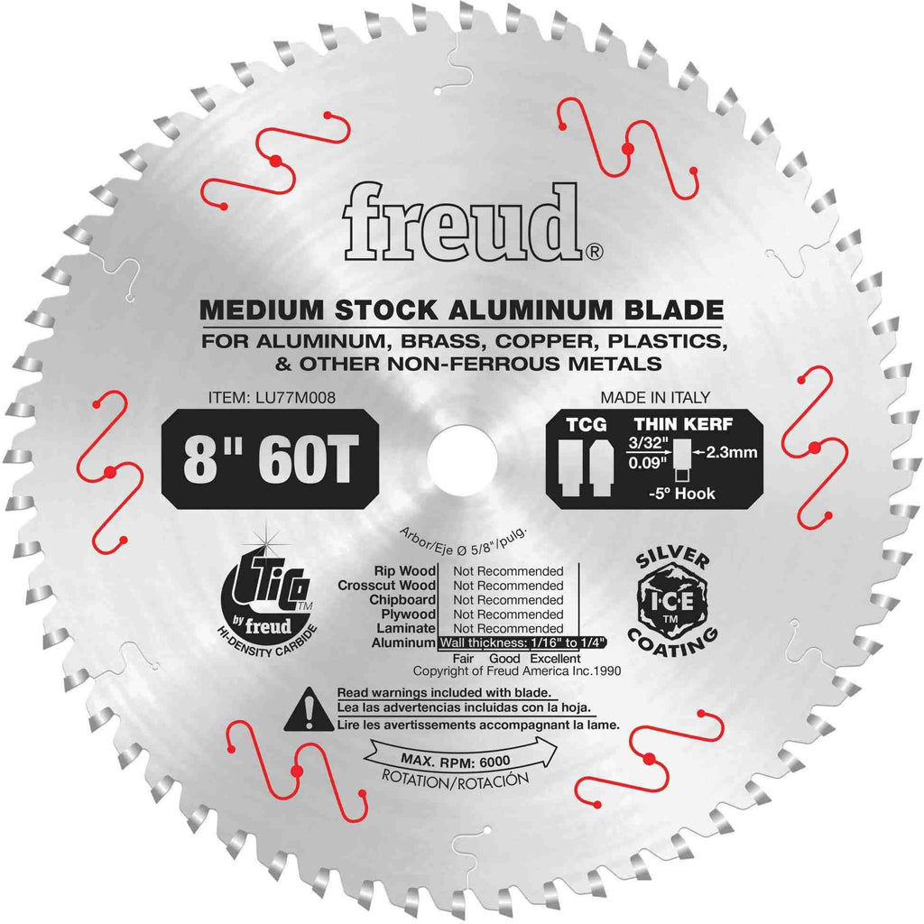 8x22 Thin Kerf Non-Ferrous Metal Saw Blade S1122