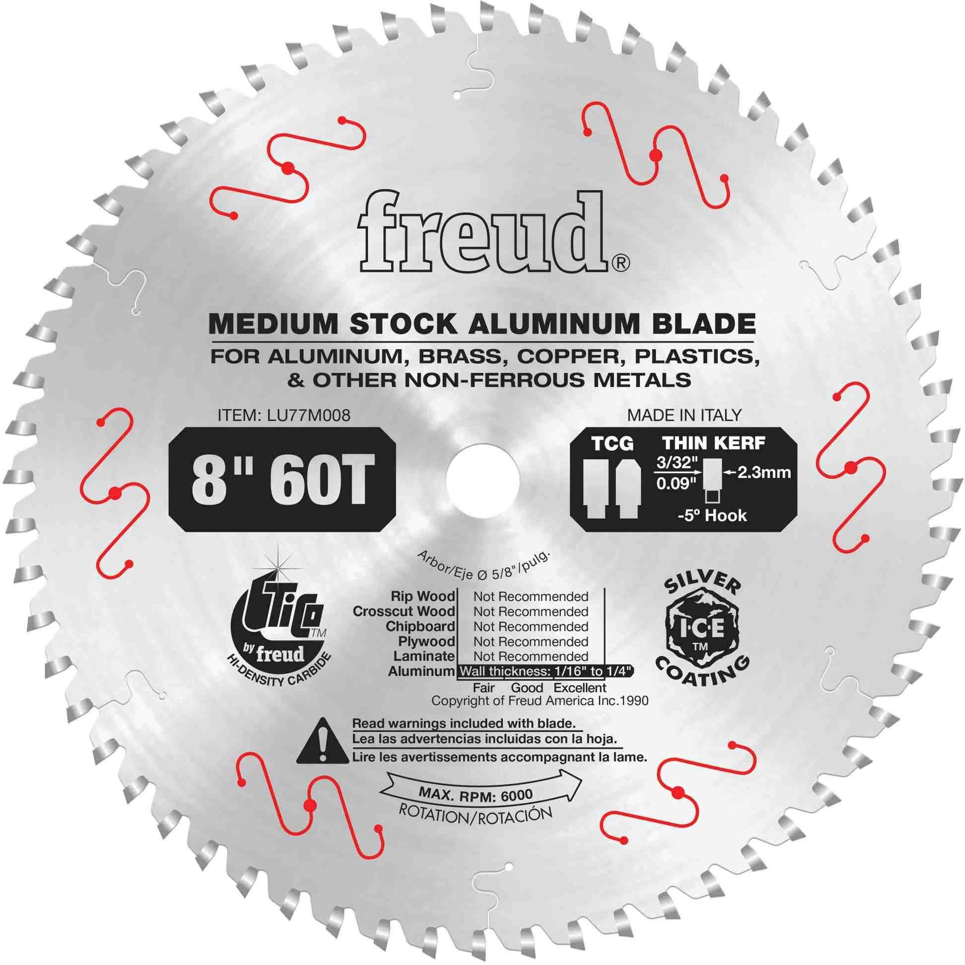 8x22 Thin Kerf Non-Ferrous Metal Saw Blade S1122