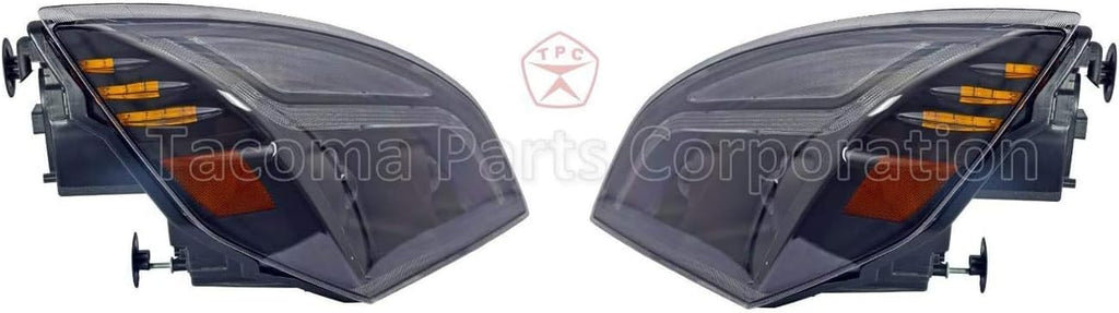 Black LED Projection Headlight Pair Set S8491