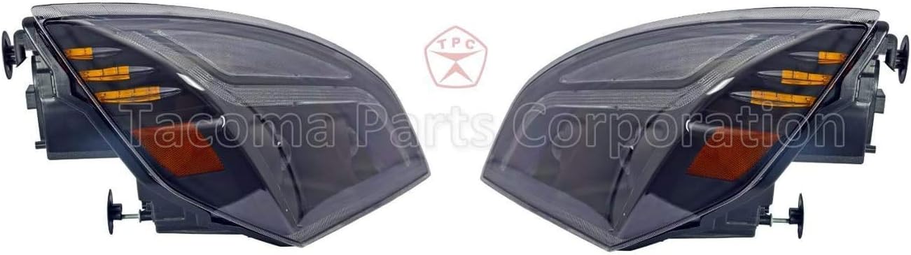 Black LED Projection Headlight Pair Set S8491