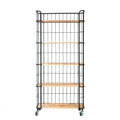5 Tier Shelf with Casters Black T275
