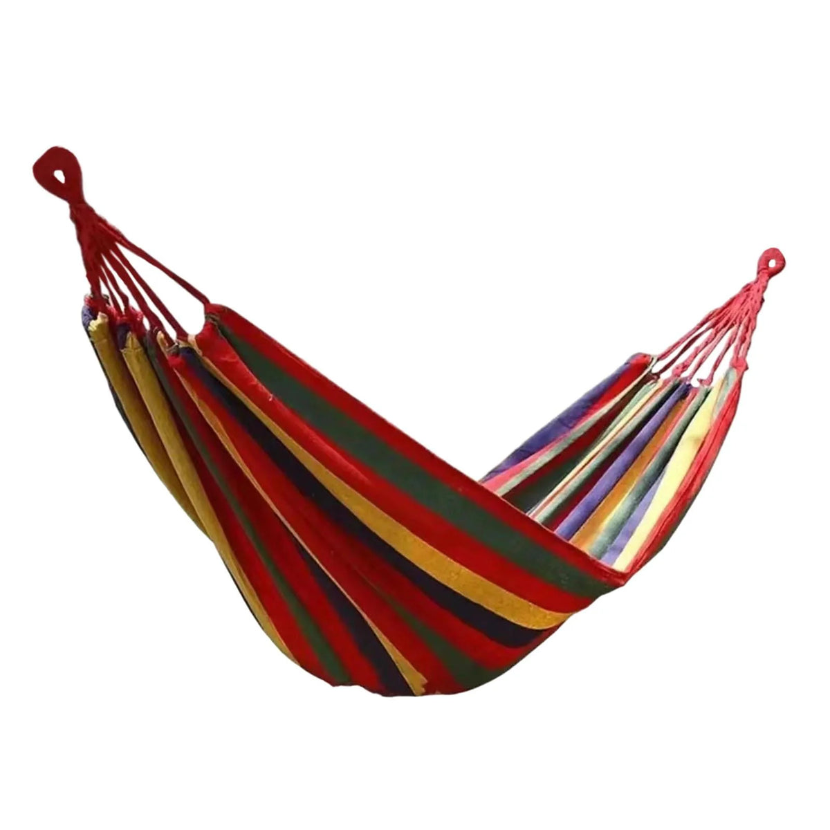 Red Canvas Camping Hammock 190x150cm C7916