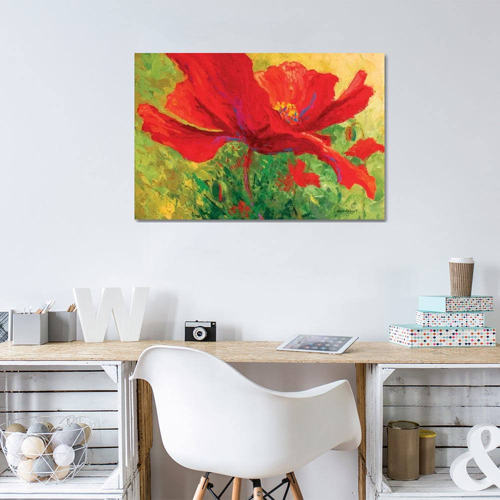 Red Poppy Canvas Art V6787