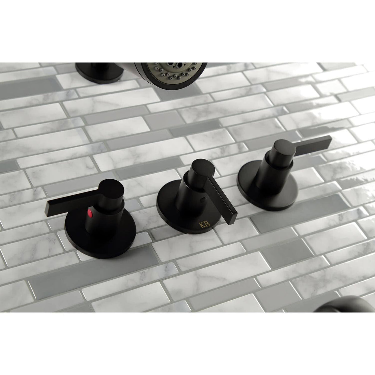 Three Handle Tub and Shower Faucet L537