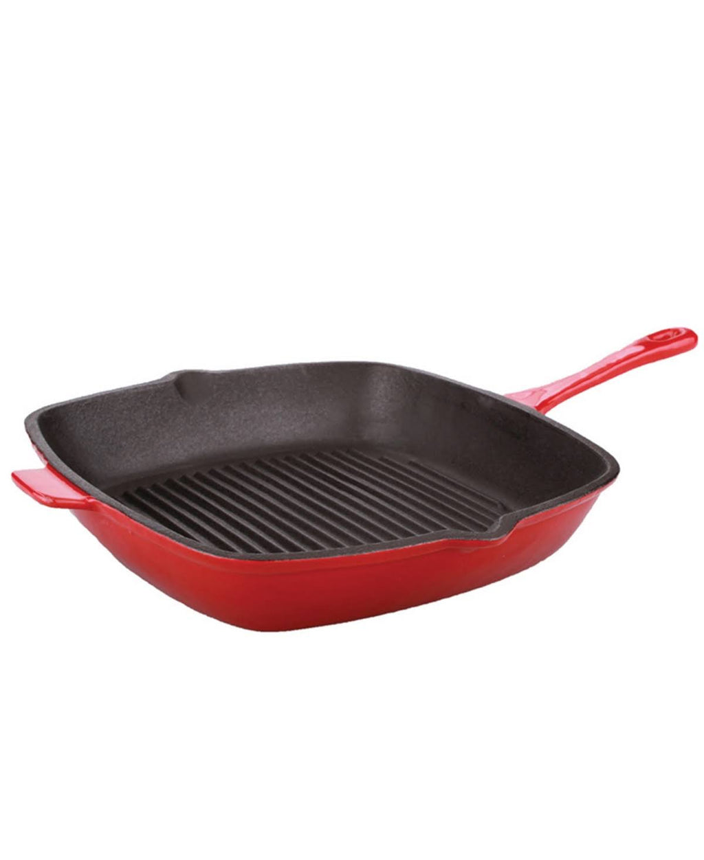 Pink Cast Iron Square Grill Pan V678948