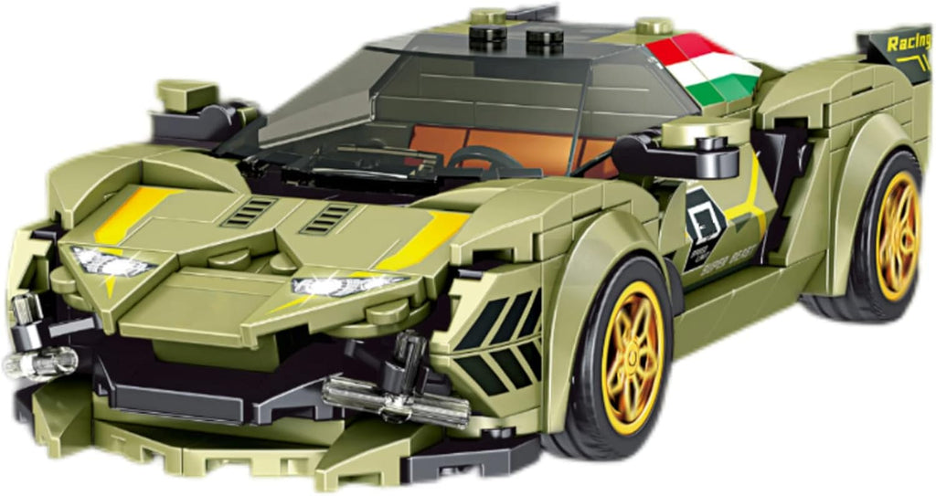 Sports Car Building Kit with Dust-Proof Display Box, Gray 352pcs, Pack of 2 K414