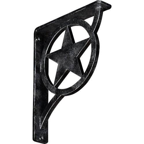 Antiqued Silver Wrought Iron Bracket O1258