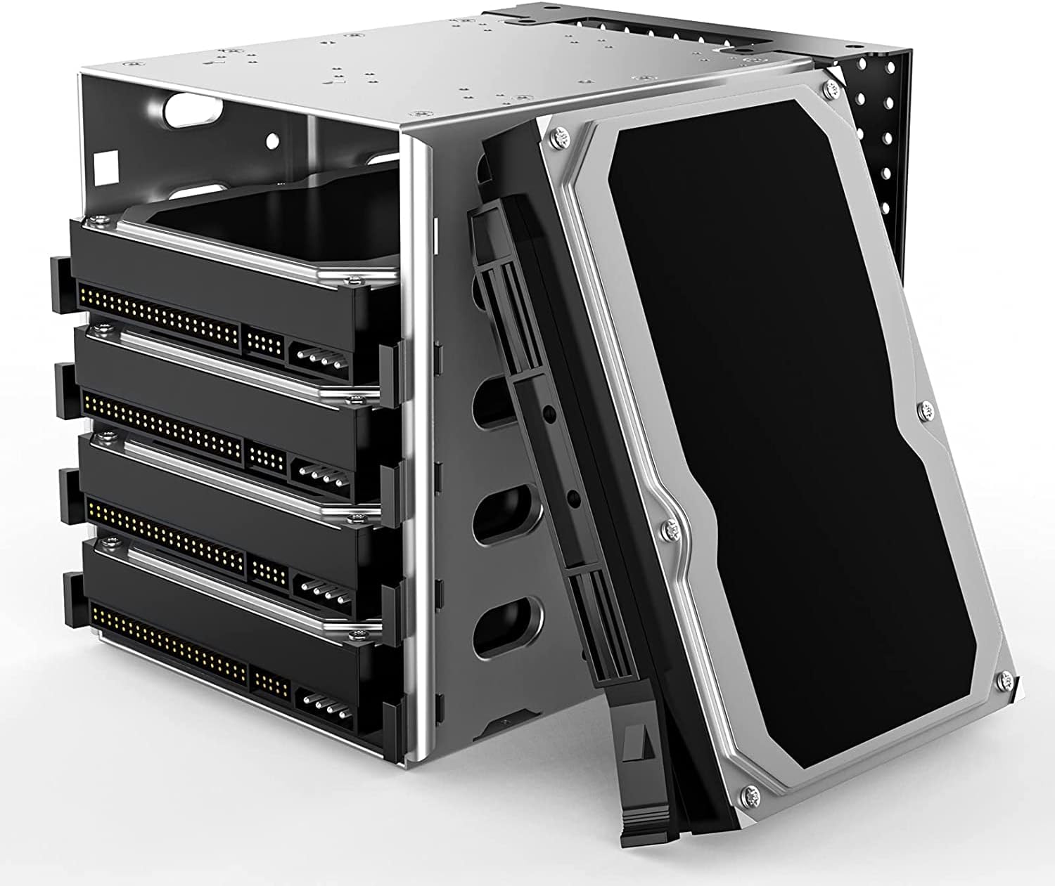 Alloy Steel Hard Drive Cage Rack with Fan Space W6361