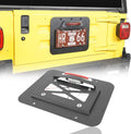 Spare Tire Delete License Plate Relocation Kit with Third Brake Light for Jeep Wrangler TJ P900098