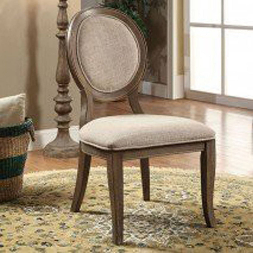 Gray Finish Side Chair Set of 2 A975