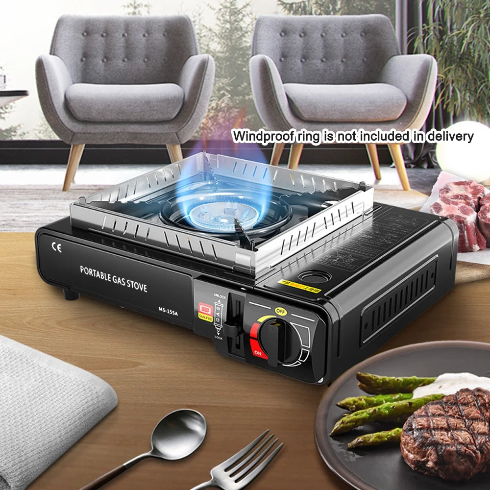 Portable Butane Gas Cassette with Piezo Ignition R462693