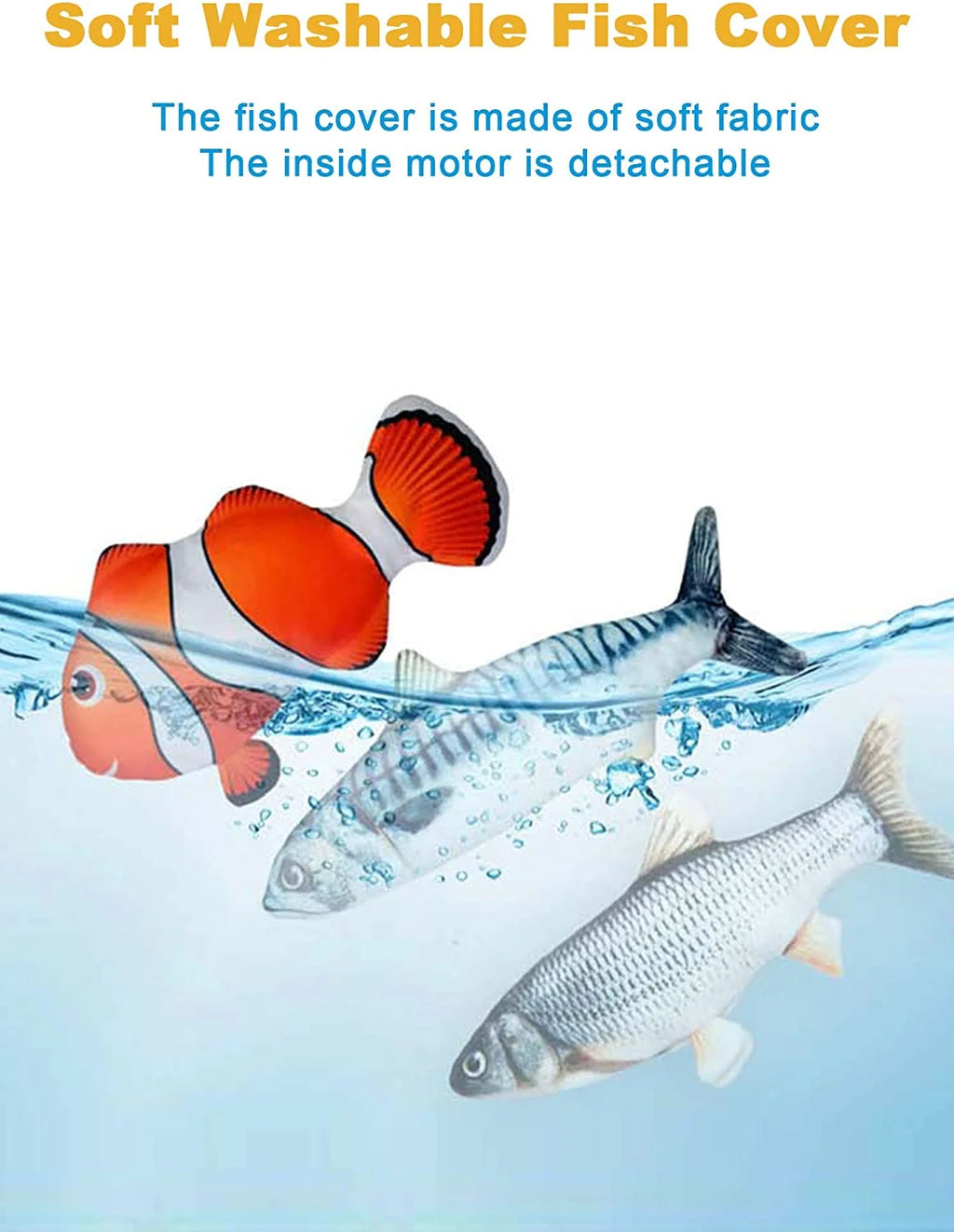 Moving Flopping Fish Cat Toy A2227