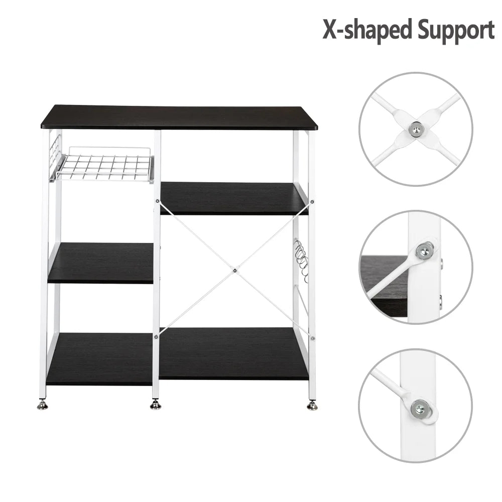 Dark Brown 3-Tier Kitchen Baker's Rack I65174