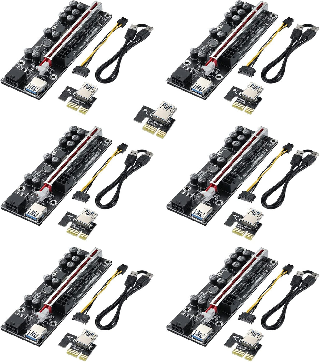 PCI-E 1X Adapter Card, 3 Upward + 2 Right Output USB 3.0 Interface, 5 Pack R3139