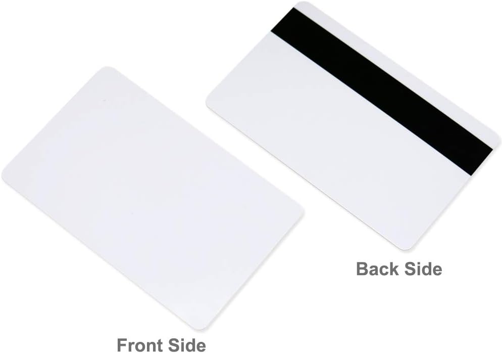 100 Pack White PVC Cards with HiCo Magnetic Stripe M45547