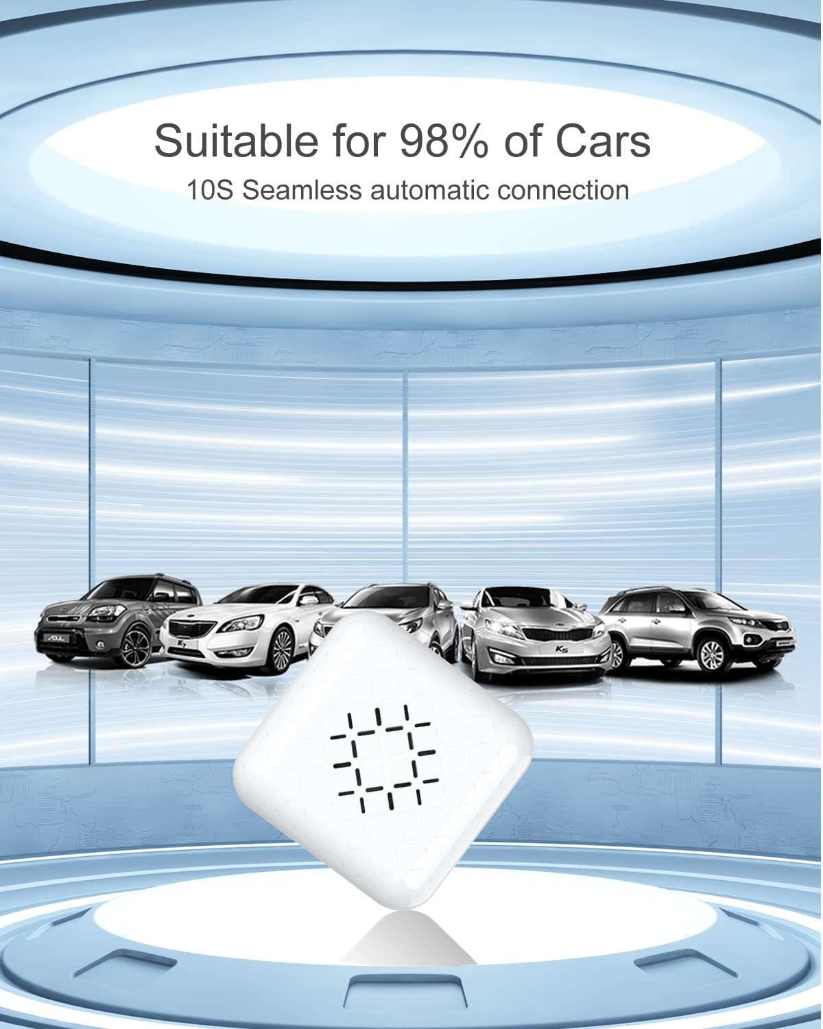 CarlinKit 3.0 Mini Wired to Wireless CarPlay Adapter, Pack of 2 D338443