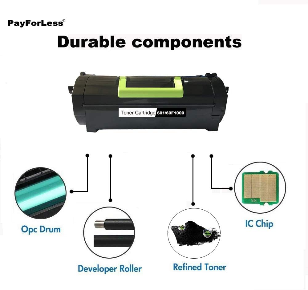 Toner Cartridge Compatible for Lexmark MX310 MX410 MX510 MX511 MX610 MX611 F31029