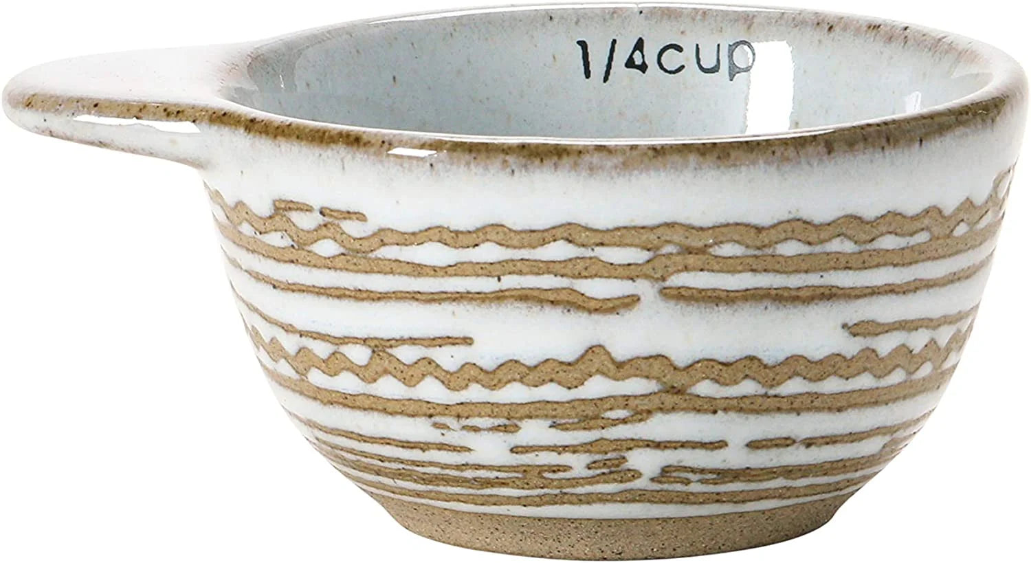 White Stoneware Measuring Cups, Set of 4 A223