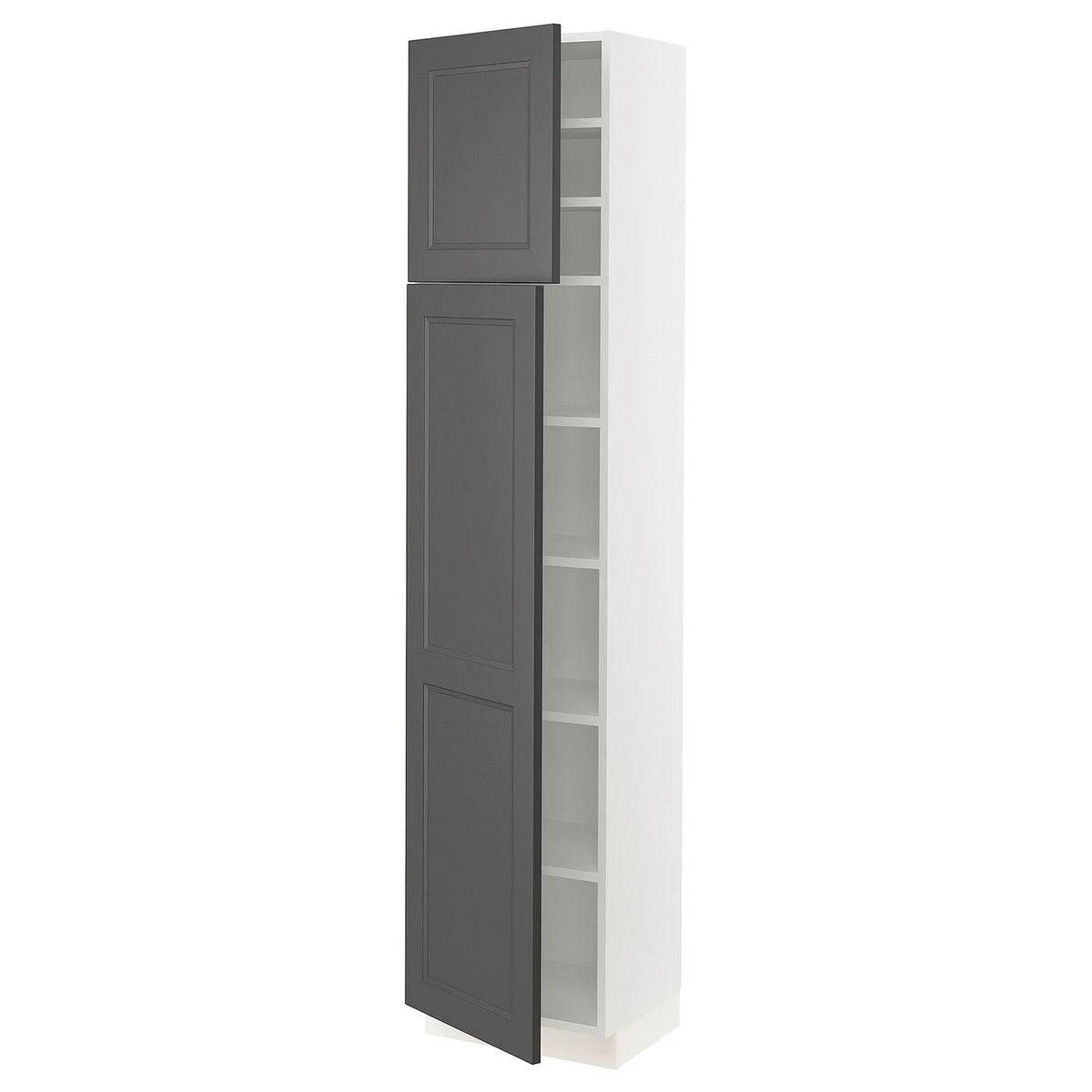 White High Cabinet with Shelves & 2 Doors C805460