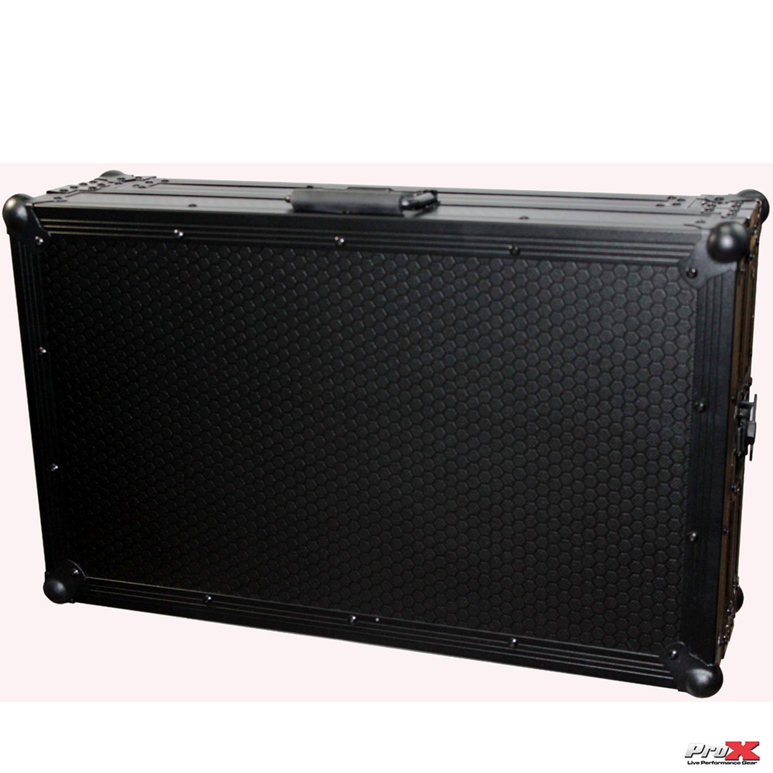 Black Travel Flight Case for Mixtrack Pro 3 with Laptop Shelf Q7250