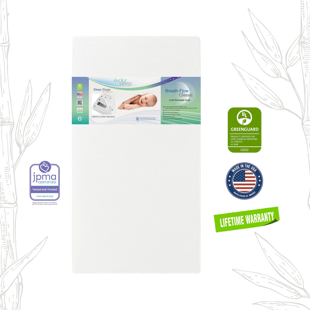 White Innerspring Crib & Toddler Mattress A28163