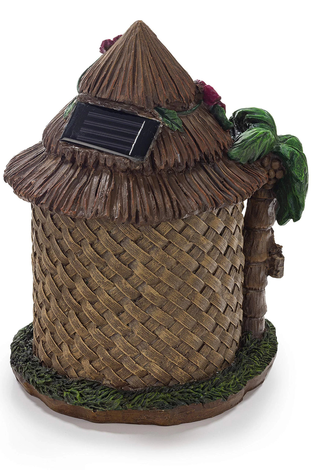 Tiki Hut Solar Powered LED Outdoor Decor N9612