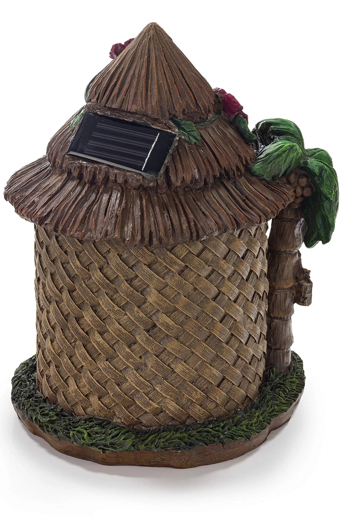 Tiki Hut Solar Powered LED Outdoor Decor N9612