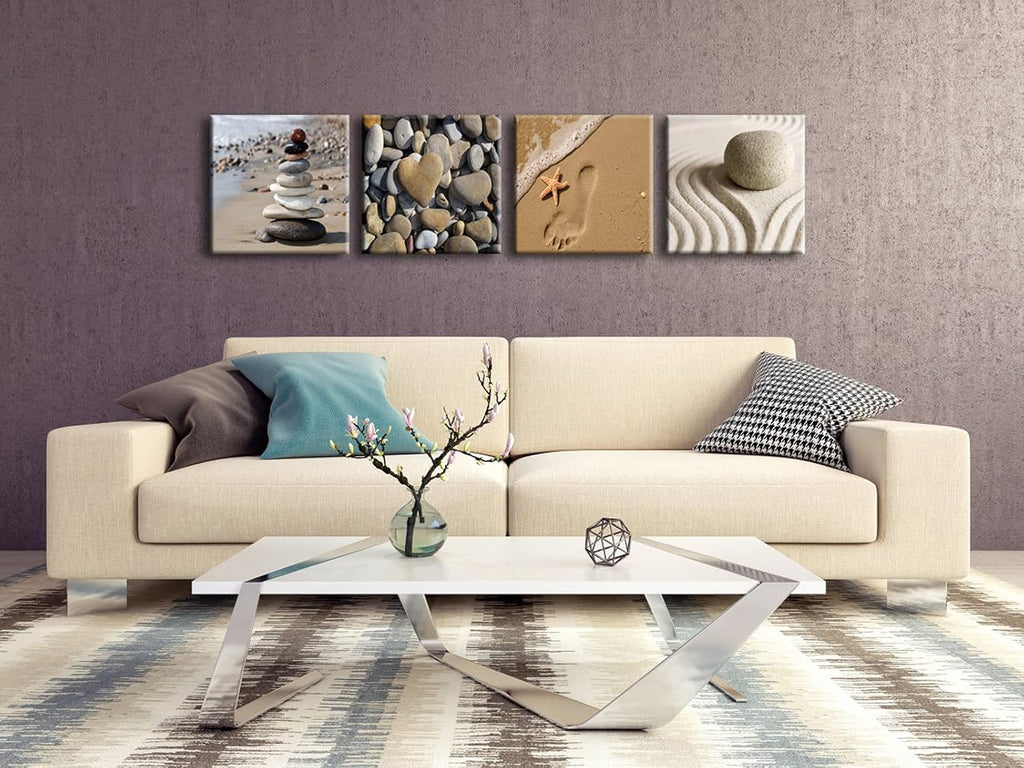 4 Piece Beach Canvas Prints Wall Art Y8248