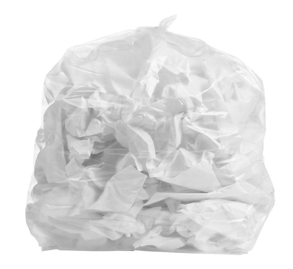 100 Gallon Clear 3 mil 25 Bags/Case Garbage Bags C14303
