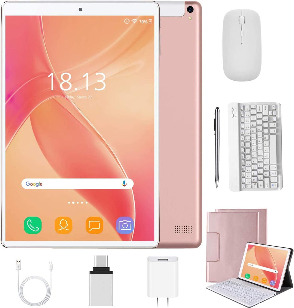 2 in 1 Tablets 10 Inch with Wireless Keyboard Case Z60219