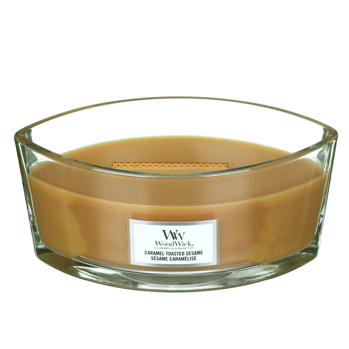 Caramel Toasted Sesame Ellipse Candle L863