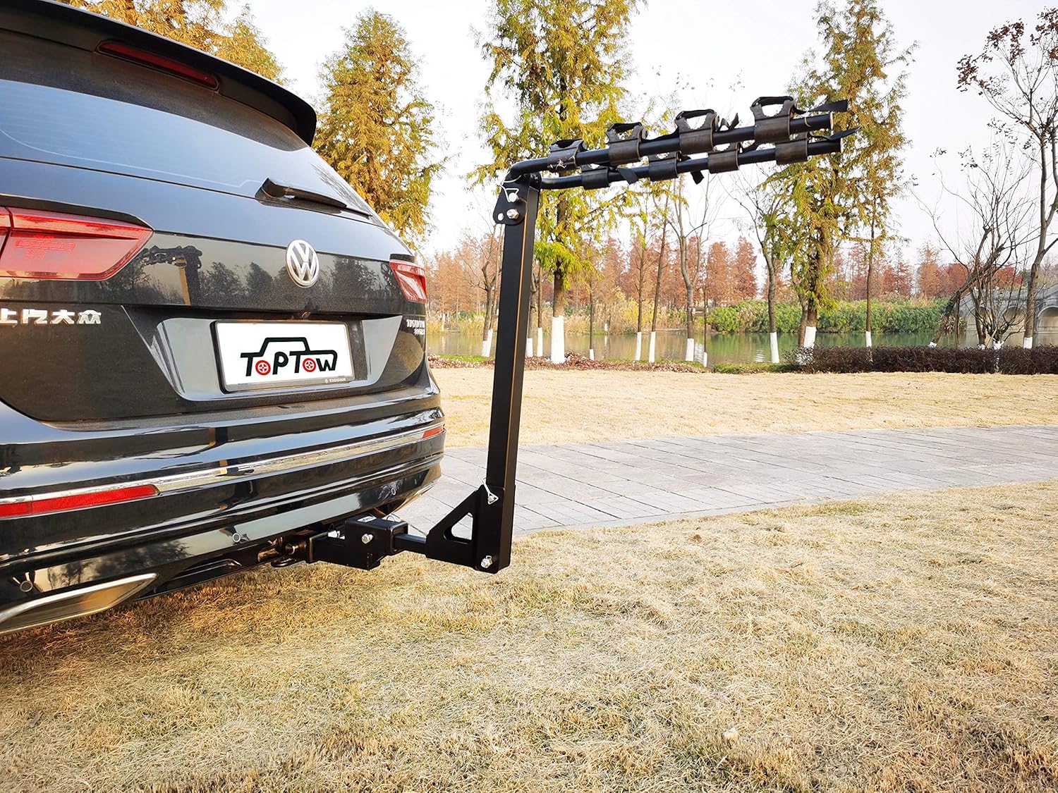 2-inch Receiver Trailer Hitch Extension Riser with Anti-Rattle Bolt Pack of 2 D161