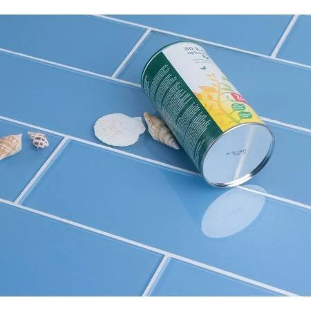 Sky Blue Glass Subway Tile, 5 Square Feet per Carton G716