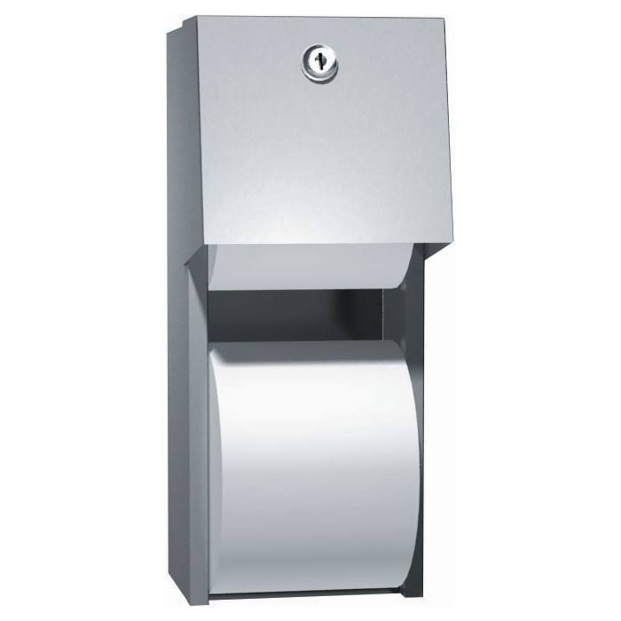 Surface Mounted Dual Roll Toilet Tissue Dispenser R856