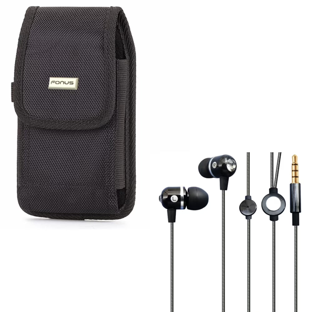 Rugged Case Earbuds Hands-free Earphones with Mic F522867