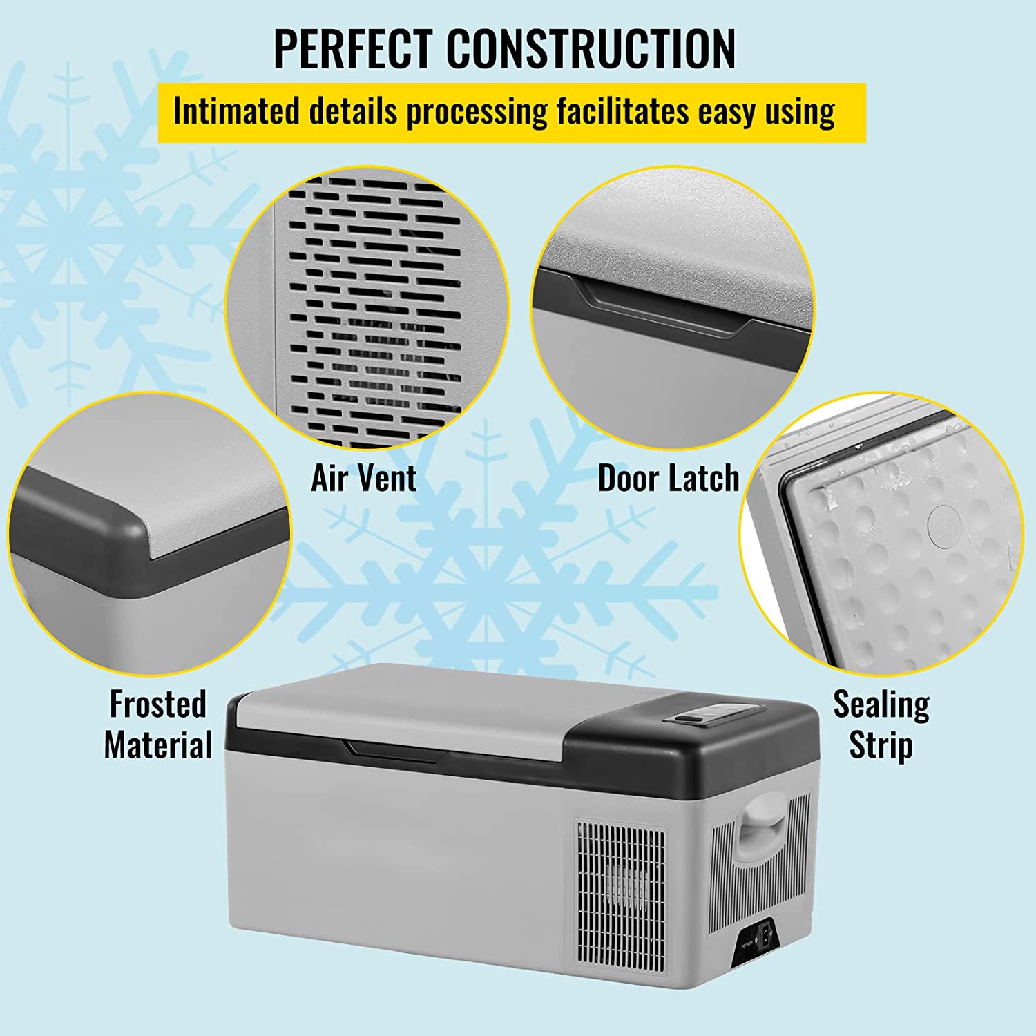 12V 16 qt. Portable Car Refrigerator with Cooler G5425