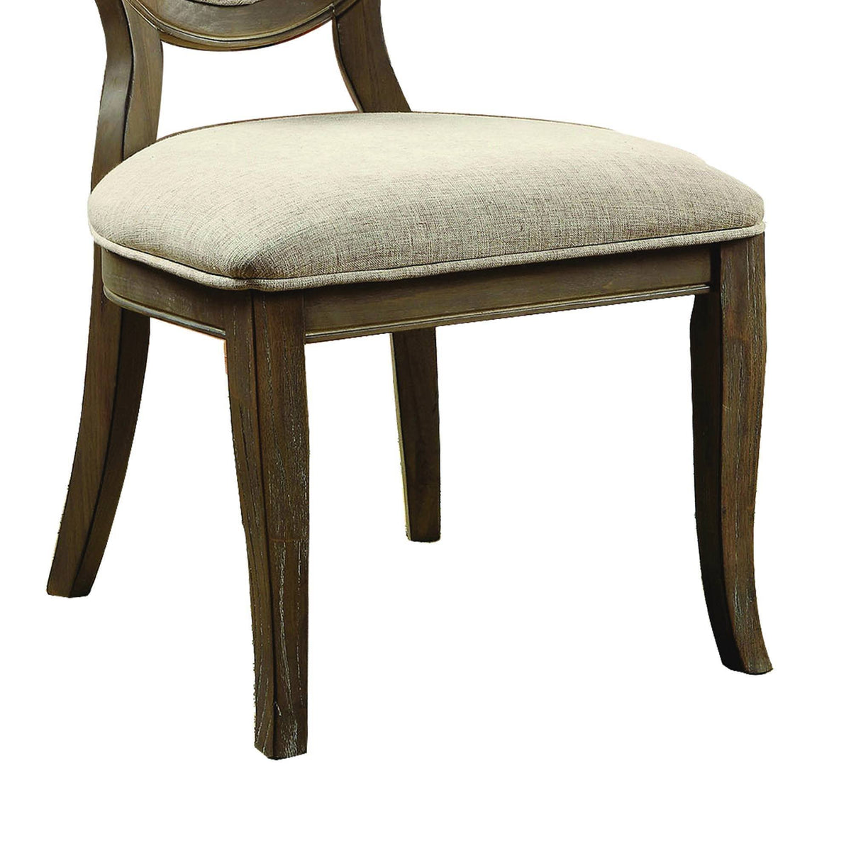 Gray Finish Side Chair Set of 2 A975