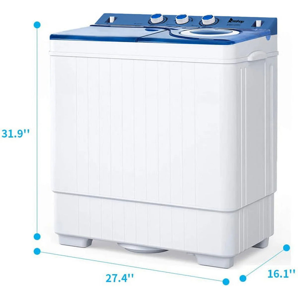 Semi-automatic Twin Tub Washing Machine, White&Blue M828