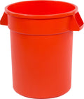Orange Round Trash Can X125945