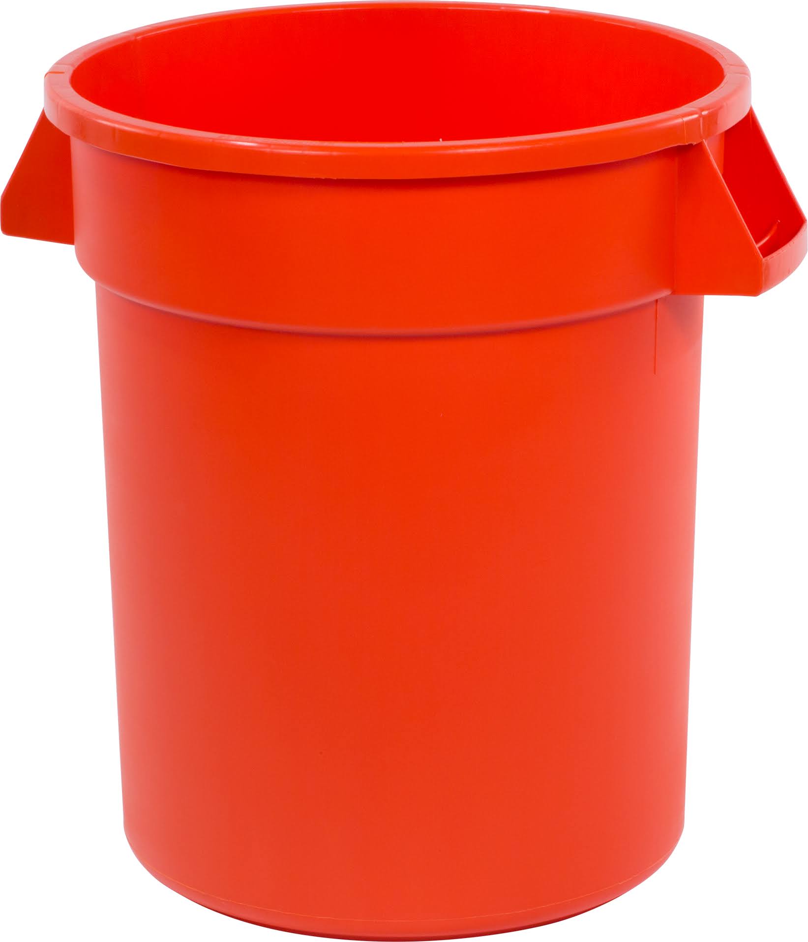Orange Round Trash Can X125945